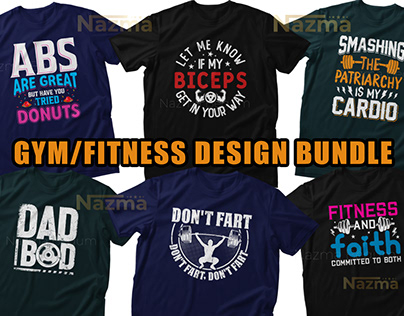 Gym Lift Fitness Workout Typography T-shirt Designs