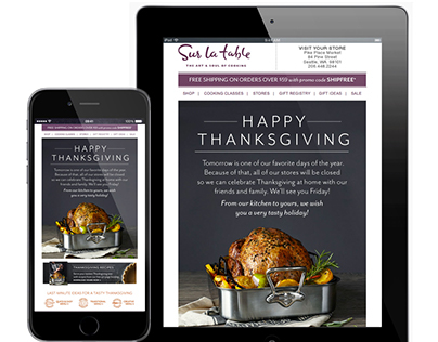 Sur La Table: Happy Thanksgiving