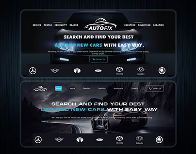 Cars selling website design