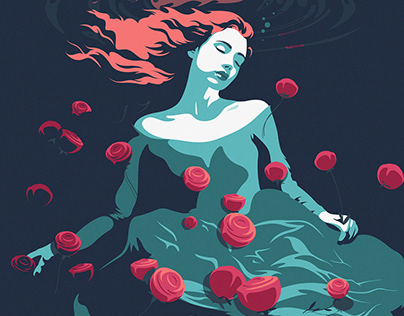 "Ophelia" - daily vector illustration