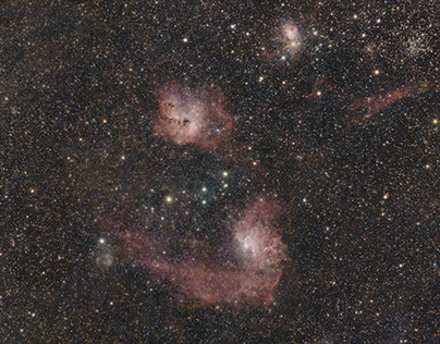 Auriga's nebulas and stars