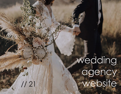 Landing page for wedding agency