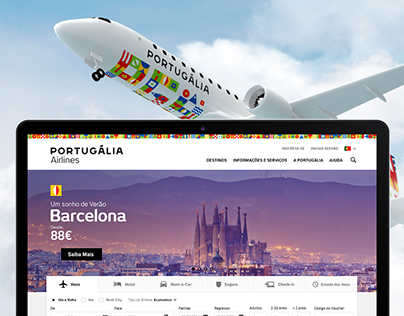 Portugália Airlines • Website