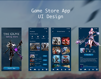 Game Store App UI Design