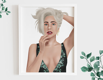 Digital illustration series - Lady Gaga