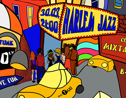 Harlem Jazz illustration and design vol 3