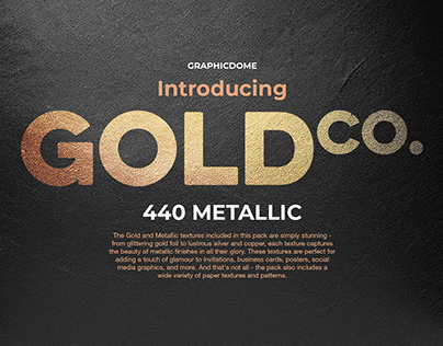 440 Gold & Metallic Textures Bundle