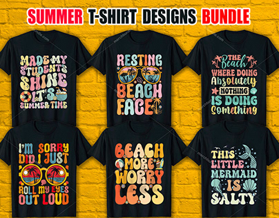 Summer T-Shirt Design Bundle.