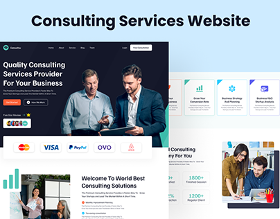 Consulting Service Website Design