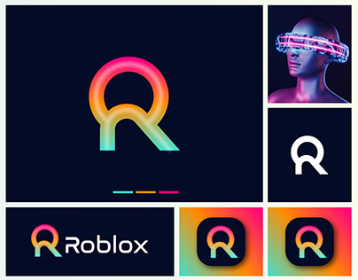 Roblox Logo Design, Tech logo, AI, technology logo