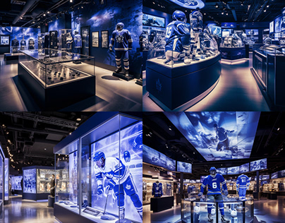 NHL toronto maple leaf store in the artic
