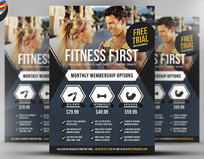 Fitness First Flyer Template