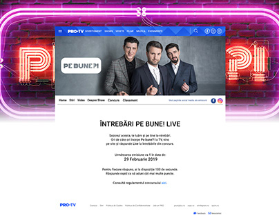 Pe Bune?! Interactive Second Screen web quiz
