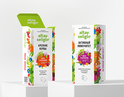 Packaging design Altay Seligor Безалкогольные бальзамы