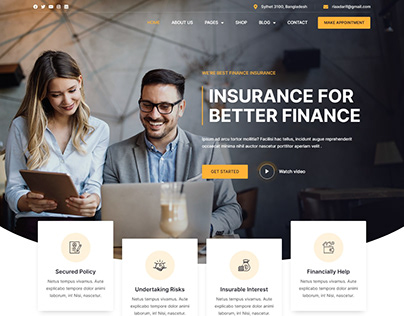 Insurance Agency & Finance Website | WordPress Website