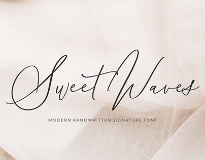 Sweet Waves Calligraphy Fonts