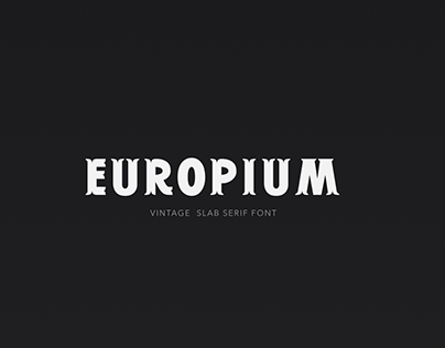 Europium | Vintage Slab Serif Font