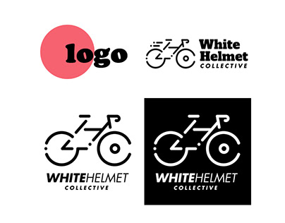 Logo Studies for White Helmet Collective Bike Courier