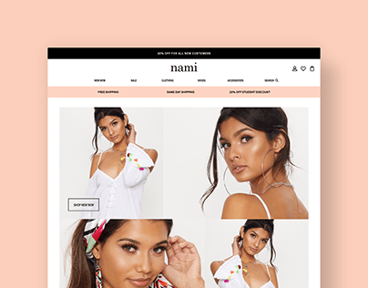 Nami eCommerce Website Design