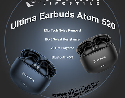Ultima Earbuds Atom 520 Ad