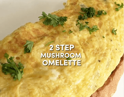 Chef Content : 2 Steps Buat Mushroom Omelette