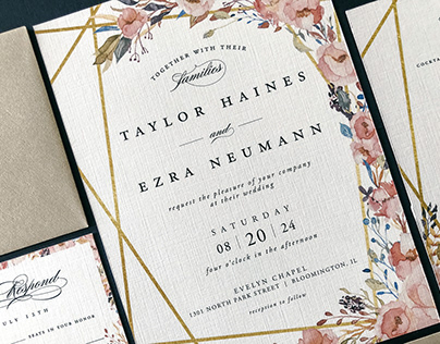 Taylor & Ezra Wedding Invitation