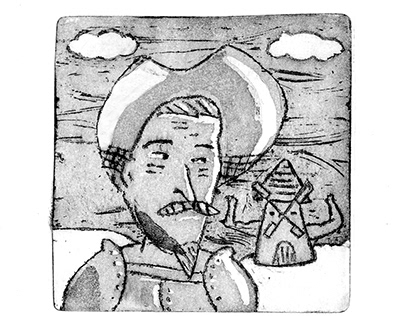 Gravura em Chapa - Dom Quixote