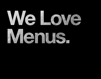 We Love Menus