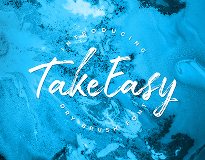 TakeEasy - Dry Brush Font