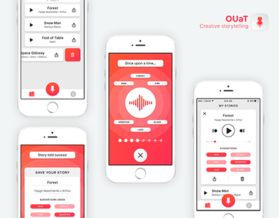 OUaT - Creative Storytelling App UI/UX Design