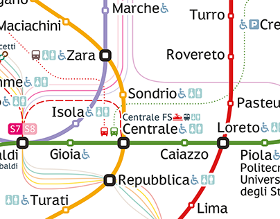 Milan Metro Map