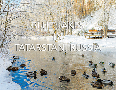 Blue Lakes in Tatarstan, Russia