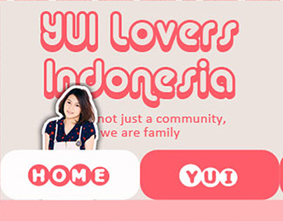YUI Lovers Indonesia web layout design