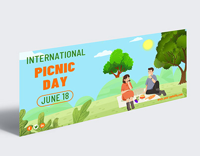 International Picnic Day Facebook Cover Design