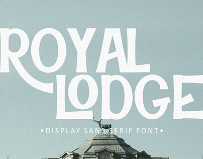 Free Display Sans Serif Font - Royal Lodge