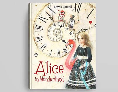 Alice in Wonderland. Watercolor illustrations.