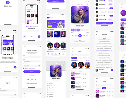 Music Player App UI | Music App UI Design | UIUX Design
