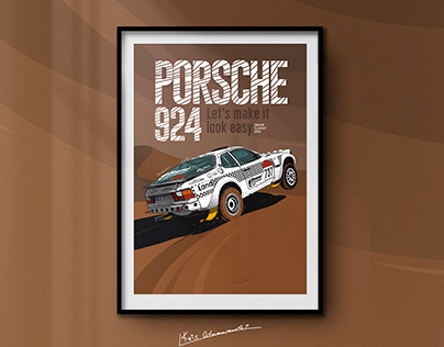 Poster | Porsche 924 Turbo Dakar 2024