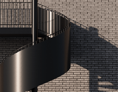 Escada Spiral - Metal
