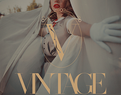 VINTAGE Fashion brand identity