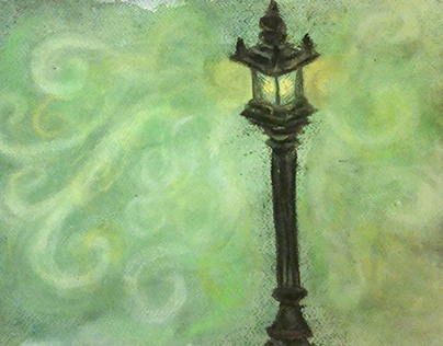 LAMP POST IN GREEN