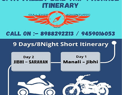 SPITI VALLEY BIKE TRIP PACKAGE ITINERARY