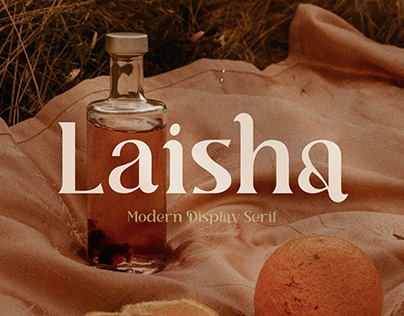 Free Modern Display Font - Laisha