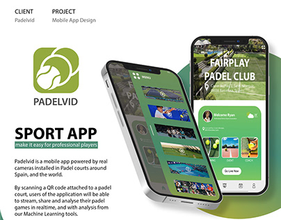 Logo and Mobile App Design Padelvid