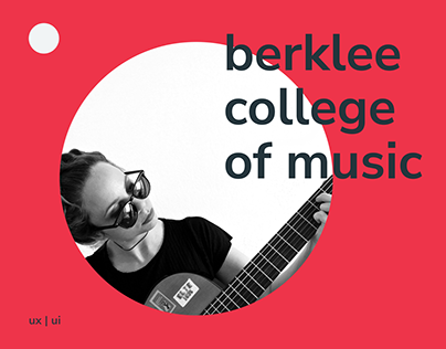 Berklee College of Music | Redesign concept