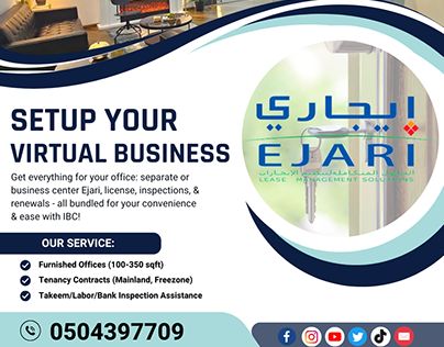 Virtual Office Ejari / Tenancy Contract in Dubai