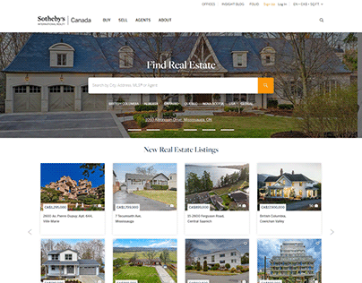 Real Estate agency | Website layout