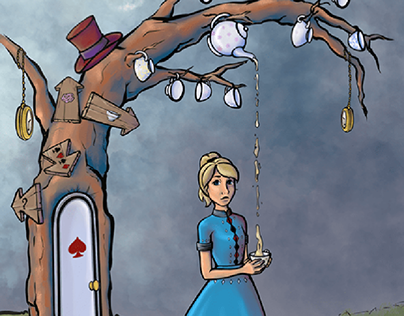 It's Tea Time! Alice in Wonderland Illustrations