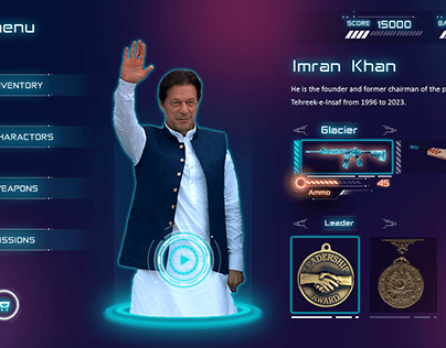 Project thumbnail - Imran Khan Game UI