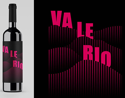 Valerio - wine bottle label design
